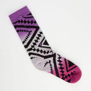Taos Remix Womens Crew Socks Wine One Size For Women 236792322