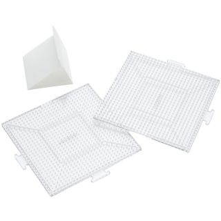 Perler Replacement Pegboards 2/pkg large Clear Square