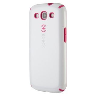 Speck CandyShell Case for Samsung Galaxy S III   White/Raspberry