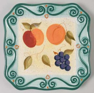 Tabletops Unlimited Medici  Dessert/Pie Plate, Fine China Dinnerware   Fruit,Dif