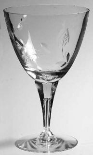 Tiffin Franciscan Elmwood Water Goblet   Stem #17596, Cut