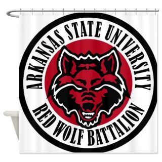  ASU Red Wolf Battalion Shower Curtain  Use code FREECART at Checkout