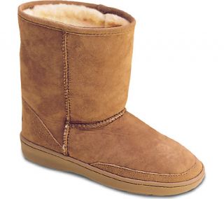 Womens Minnetonka Sheepskin Pug Boots 9   Golden Tan Sheepskin Boots