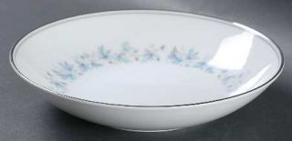 Noritake Concord (Platinum Trm) Coupe Soup Bowl, Fine China Dinnerware   Blue/Gr
