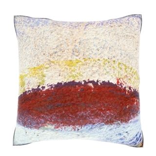 Impressionistic Painting Texture 18 inch Square Velour Throw Pillow
