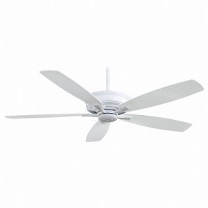 Minka Aire MAI F696 WH Kafe XL 60 5 Blade Ceiling Fan in White Finish with Whit