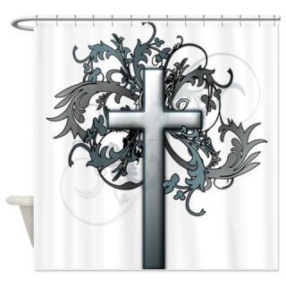  Cross Shower Curtain  Use code FREECART at Checkout