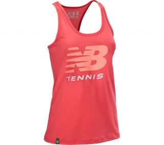 Womens New Balance Big Brand Tennis Tank WTT3352   Watermelon/Ruby Red Athletic
