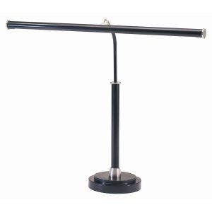 House of Troy HOU PLED100 527 Universal LED Piano Lamp Black with Satin Nickel A