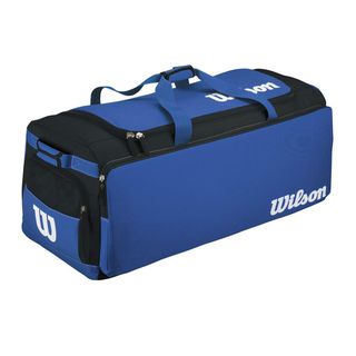 Wilson Royal Blue Team Bag (Royal blueBrand WilsonLarge main compartmentBreathable side mesh compartment for wet gearWide front pocket for scorebooks and other accessoriesPadded transport handles NylonColor Royal blueBrand WilsonLarge main compartmentB