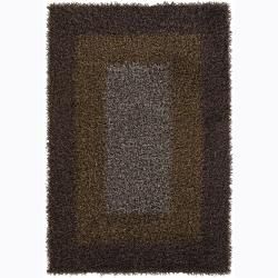 Handwoven Gold/taupe/brown Mandara Shag Rug (9 X 13) (Gold, taupePattern ShagTip We recommend the use of a  non skid pad to keep the rug in place on smooth surfaces. All rug sizes are approximate. Due to the difference of monitor colors, some rug colors