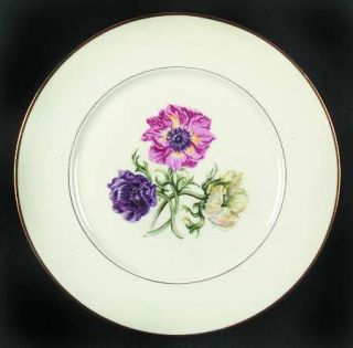 Lamberton Field Lily Dinner Plate, Fine China Dinnerware   Purple & Pink Flowers