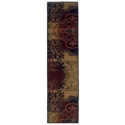 Abstract Gold Area Rug (110 X 73)