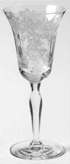 Morgantown Picardy (Stem 7711) Cordial Glass   Stem #7711,Floral/Rose Etch
