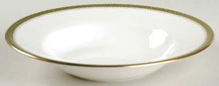 Wedgwood Chester Rim Soup Bowl, Fine China Dinnerware   Traditional Shape, Gold