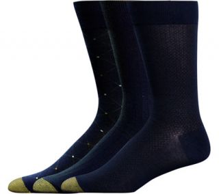 Mens Gold Toe Rayon Bamboo Fashion Pack 2055S (12 Pairs)   Navy Casual Socks