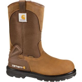 Carhartt Waterproof Steel Toe Wellington Boot   Brown, Size 9 1/2, Model#