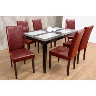 Warehouse Of Tiffany Red Bass 7 piece Dining Set