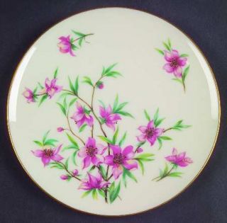Lenox China Peachtree Bread & Butter Plate, Fine China Dinnerware   Pink Flowers
