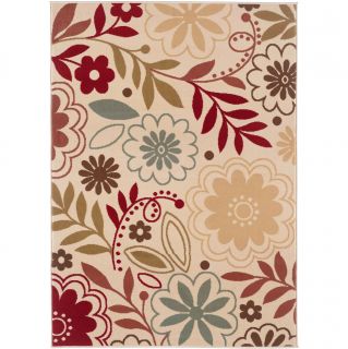 Lagoon 104542 Contemporary Beige Area Rug (5 X 7)