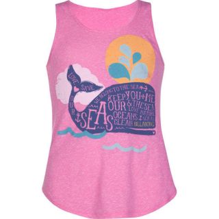 Whale Tale Continued Girls Tank Pink In Sizes Large, Medium, Small, X
