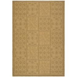 Indoor/ Outdoor Gold/ Natural Rug (27 X 5)