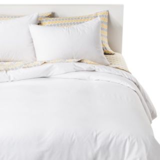 Room Essentials Solid Duvet Cover Cover Set   White (Twin)