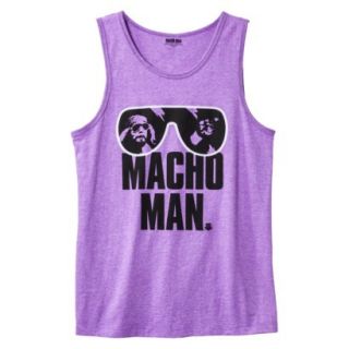 Mens Macho Man Shades Tank   Purple M