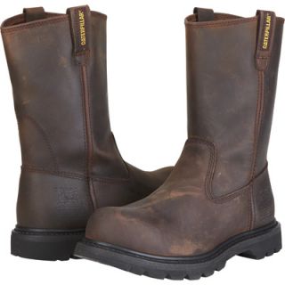 CAT Steel Toe Revolver Wellington Boot   Dark Brown, Size 10 1/2, Model# P89516