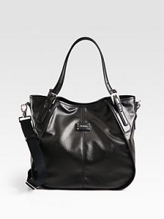 Tods New G Sacca Piccolo Coated Canvas Tote   Black Black