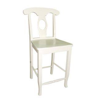 International Concepts Dining Empire Stool with Solid Wood Seat S31 122W