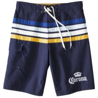 Mens Corona Board Shorts   Navy/Stripes XXL