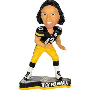 Pittsburgh Steelers Troy Poamalu Forever Collectibles Pennant Base Bobble