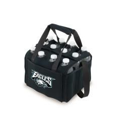 Picnic Time Philadelphia Eagles Twelve Pack (BlackDimensions 9.75 inches high x 8.125 inches wide x 7 inches deepCompact designDouble top handlesTwelve individual compartmentsTwo (2) interior chambers to hold gel or ice packs (not included) )