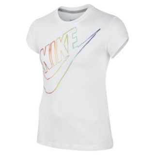 Nike Run Co Imagery Girls T Shirt   White