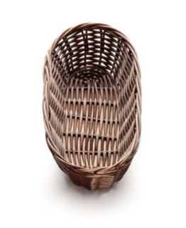 Tablecraft Handwoven Basket, 9 x 3 1/2 x 2 in, Polypropylene Cord, Oblong