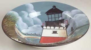 Sakura By The Sea (Made In China,Handpaint) Soup/Cereal Bowl, Fine China Dinnerw