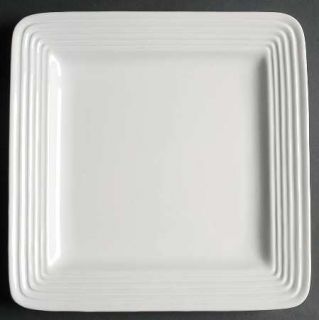 Laurie Gates Dekko Vintage White Dinner Plate, Fine China Dinnerware   All White