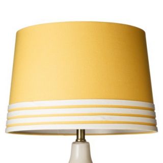 Threshold Striped Lamp Shade   Yellow (Large)