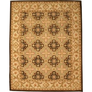 Hand Tufted Twisted Wool Brown Khyber Rug (79 X 99)