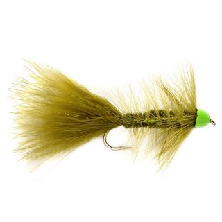 Hot Cone Woolly Bugger, Olive/Multi, 4