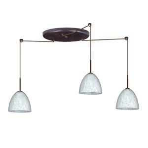 Besa Lighting BEL 3JW 447019 BR Vila Pendant