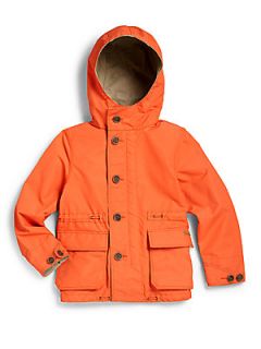 Burberry Boys Hooded Trenchcoat   Bright Orange
