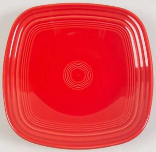 Homer Laughlin  Fiesta Scarlet (Newer) Square Salad Plate, Fine China Dinnerware