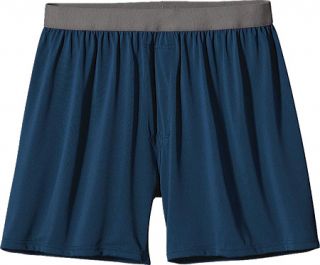 Mens Patagonia Silkweight Solid Boxers   Glass Blue Boxers