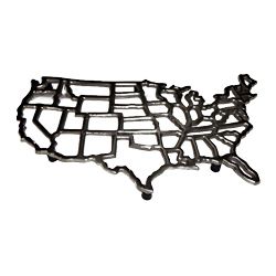 Horizon Pewter United State Map Trivet