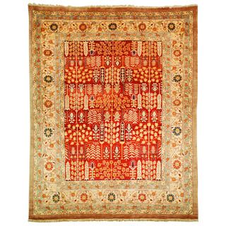 Safavieh Hand knotted Samarkand Rust/ Camel Wool Rug (9 X 12)