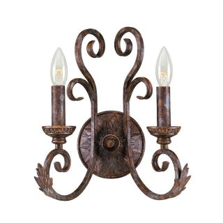 Medici Collection 2 light Oxide Bronze Finish Wall Sconce