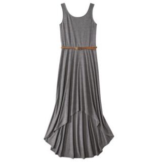 Xhilaration Juniors Belted High Low Maxi Dress   Gray M(7 9)