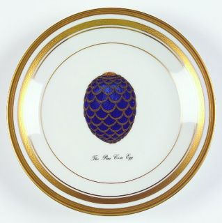 Faberge Imperial Egg Collection Bread & Butter Plate, Fine China Dinnerware   Or